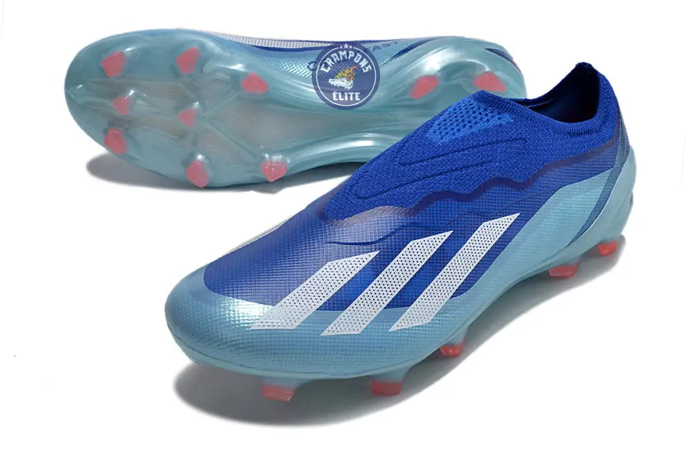 Image of X Crazyfast Elite Laceless FG Marinerush - Bleu/Blanc/Rouge