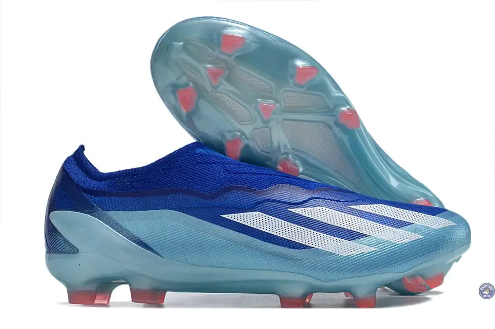 Image of X Crazyfast Elite Laceless FG Marinerush - Bleu/Blanc/Rouge