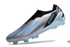 X Crazyfast Elite Laceless FG x Messi Infinito - Argenté/Bliss Blue/Noir