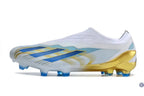 X Crazyfast Elite Laceless FG x Messi ’Las Estrellas’ - Blanc/Bleu/Or