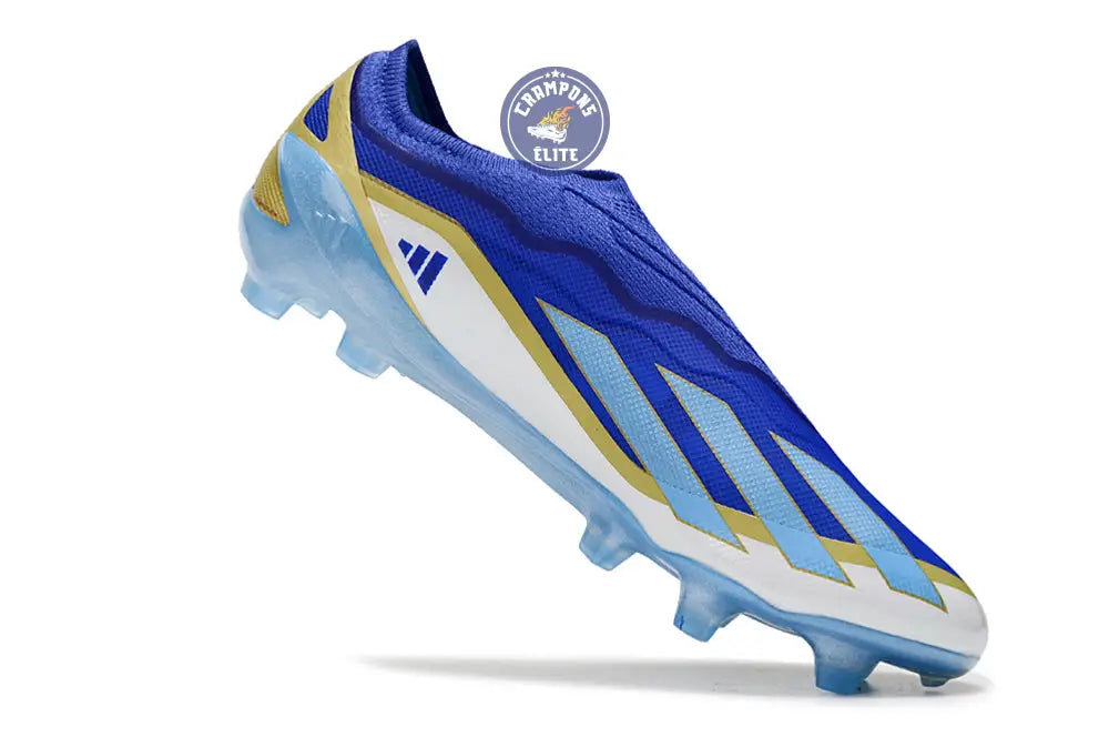 X Crazyfast Elite Laceless FG x Messi Spark Gen10s - Bleu/Blue Burst/Blanc