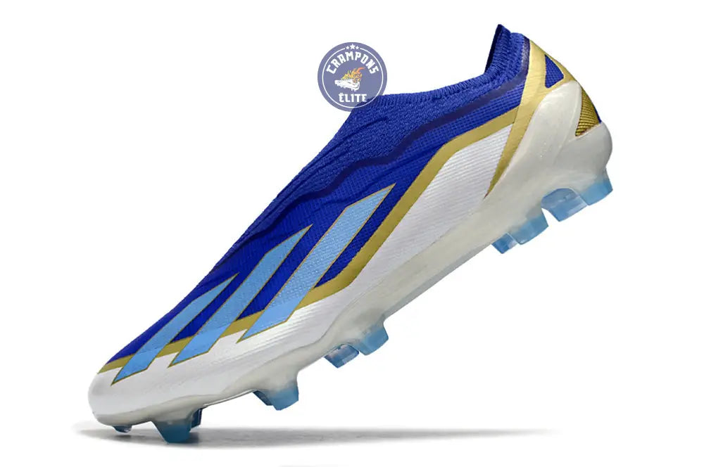 X Crazyfast Elite Laceless FG x Messi Spark Gen10s - Bleu/Blue Burst/Blanc