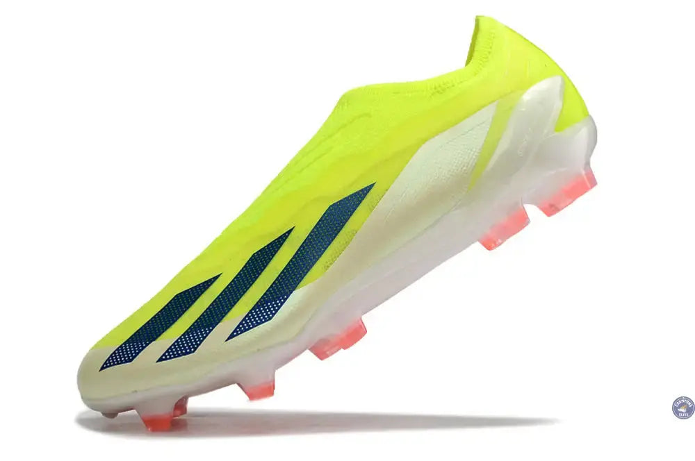 Image of X Crazyfast Elite Laceless FG Solar Energy - Jaune/Noir/Blanc