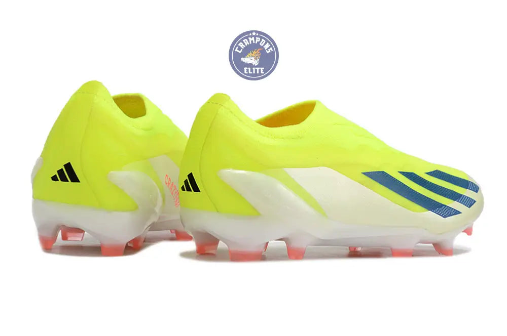 Image of X Crazyfast Elite Laceless FG Solar Energy - Jaune/Noir/Blanc