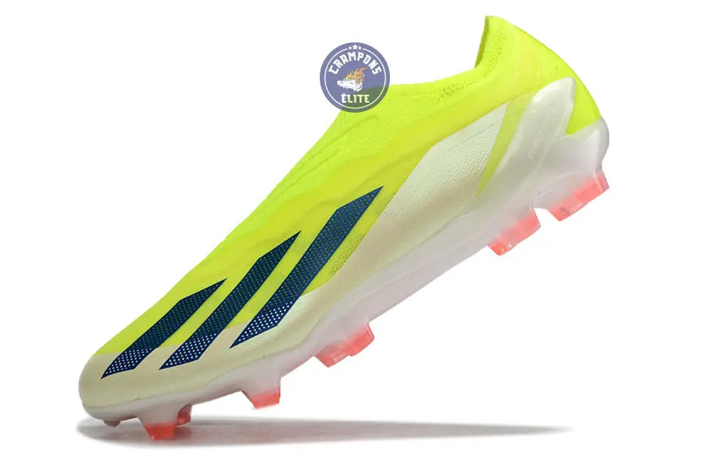 Image of X Crazyfast Elite Laceless FG Solar Energy - Jaune/Noir/Blanc