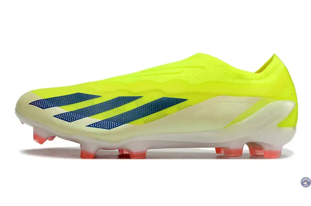 Image of X Crazyfast Elite Laceless FG Solar Energy - Jaune/Noir/Blanc