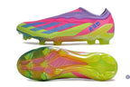 X Crazyfast Elite Laceless FG x SON - ’South Korea Nightlife’ Rose/Jaune/Violet