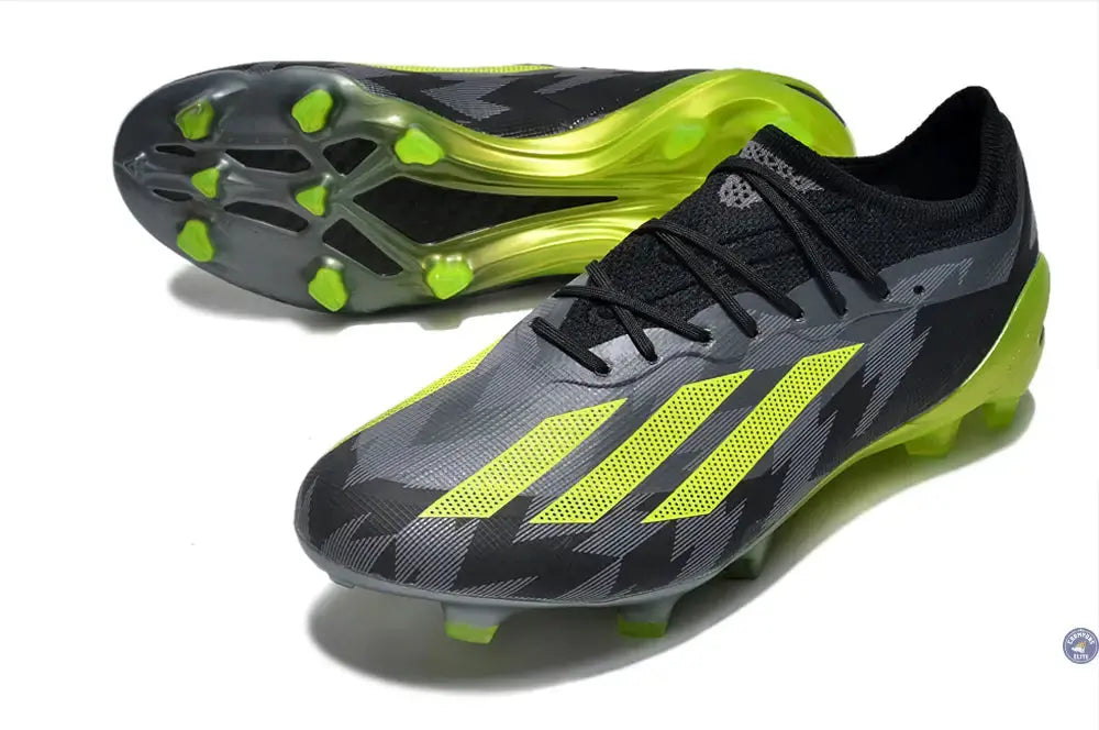 X Crazyfast FG Crazycharged - Noir/Jaune/Gris ÉDITION LIMITÉE