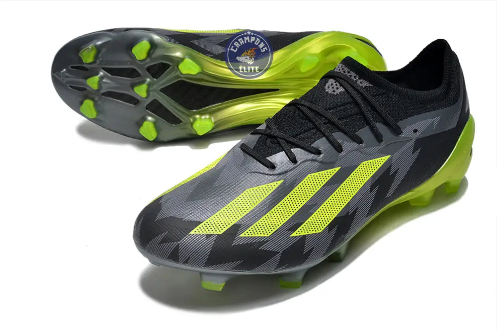 X Crazyfast FG Crazycharged - Noir/Jaune/Gris ÉDITION LIMITÉE