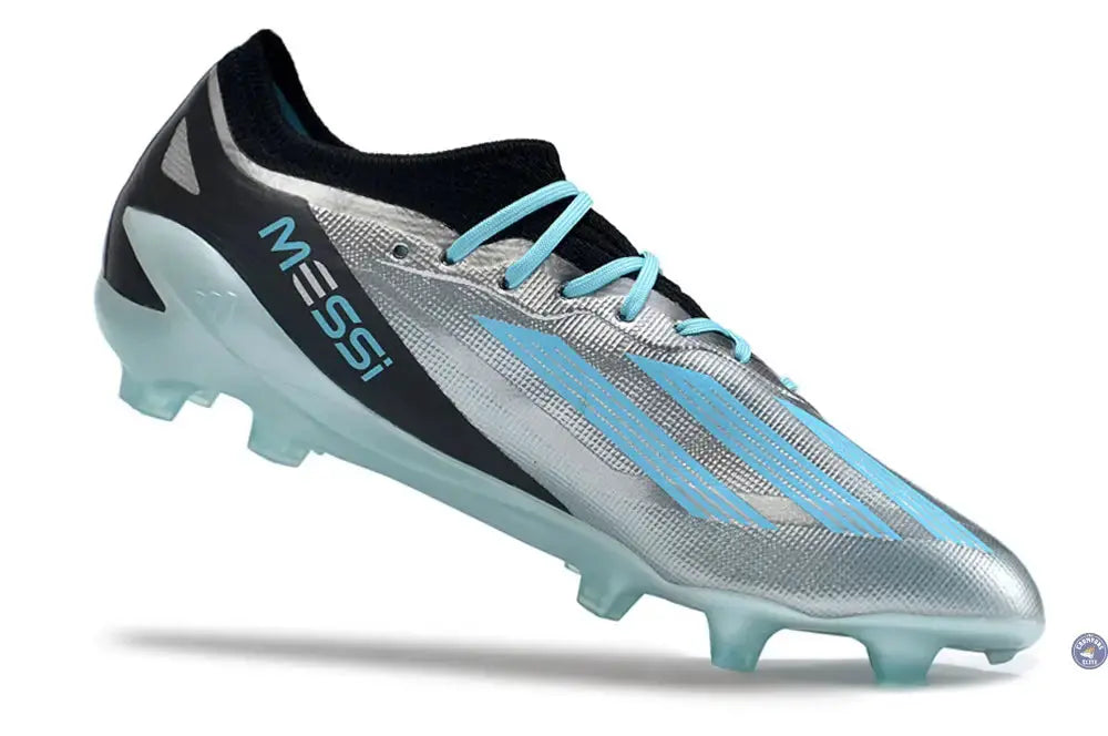X Crazyfast FG x Messi Infinito - Argenté/Bliss Blue/Noir