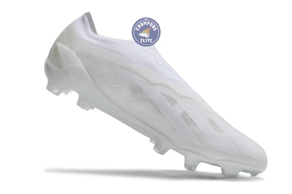 X Crazyfast Laceless FG Pearlized - Blanc