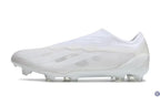 X Crazyfast Laceless FG Pearlized - Blanc