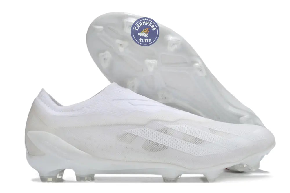 X Crazyfast Laceless FG Pearlized - Blanc