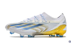 X Crazyfast Messi.1 FG Las Estrellas - Blanc/Bleu/Doré ÉDITION LIMITÉE