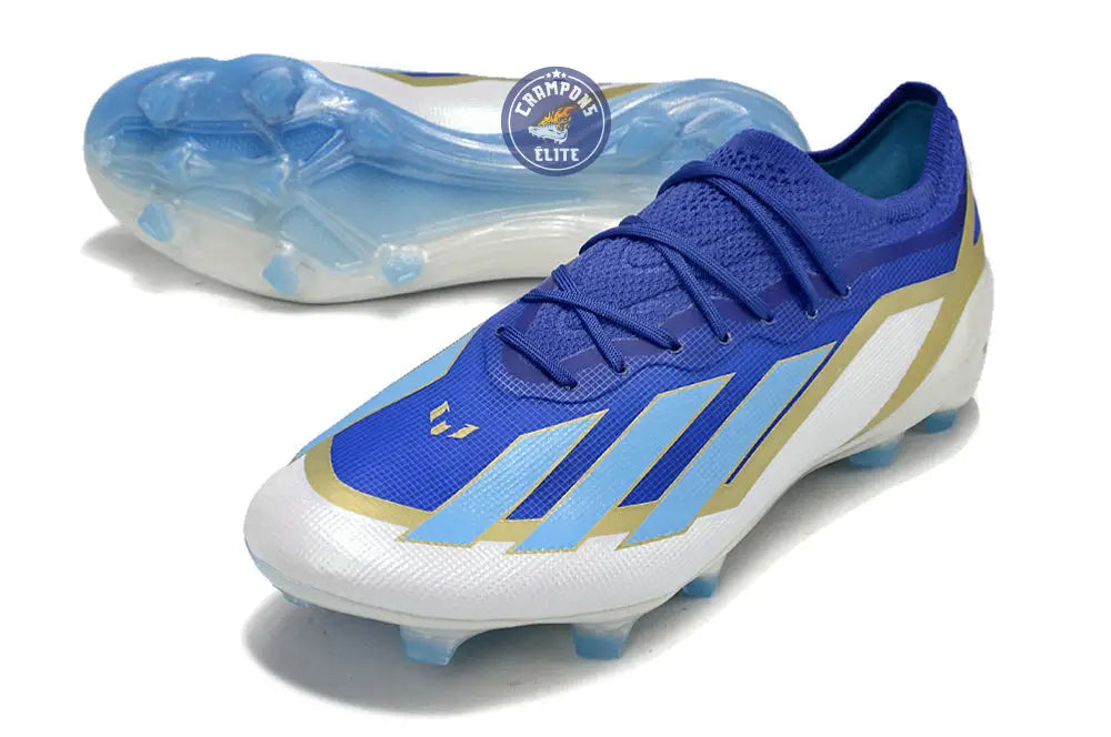 Image of X Crazyfast Messi Elite FG Spark Gen10s - Bleu/Blue Burst/Blanc