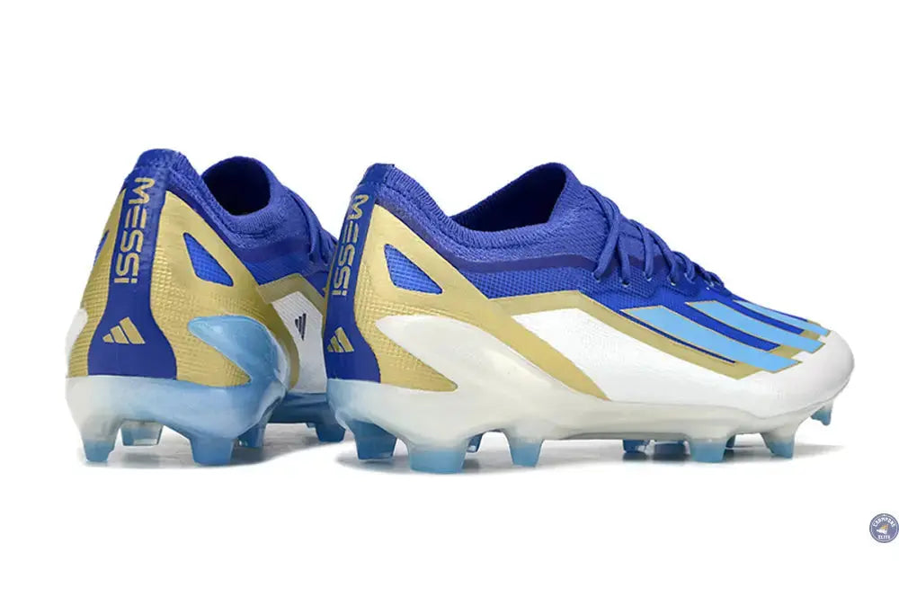 Image of X Crazyfast Messi Elite FG Spark Gen10s - Bleu/Blue Burst/Blanc