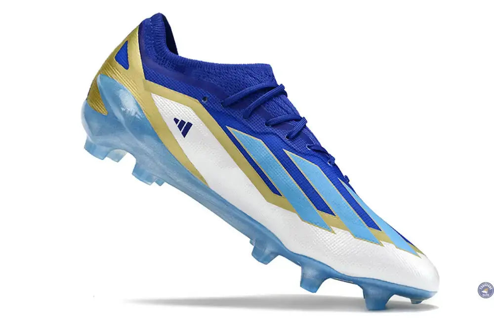 Image of X Crazyfast Messi Elite FG Spark Gen10s - Bleu/Blue Burst/Blanc