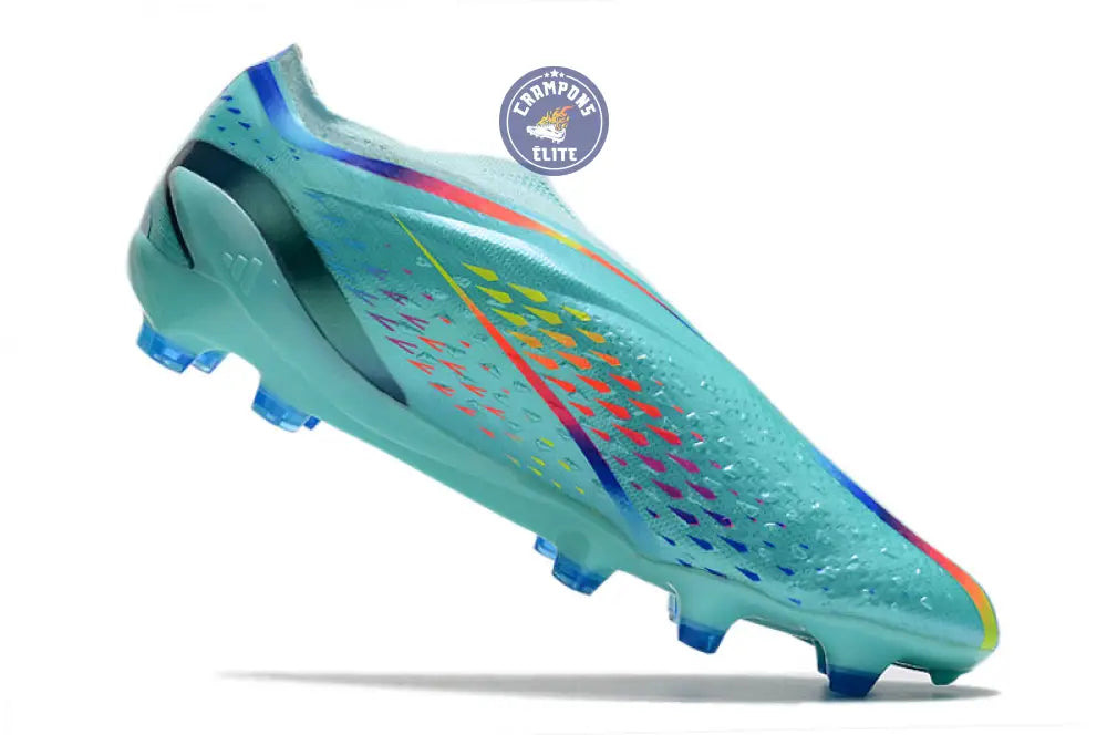 Image of X Speedportal Elite Laceless FG Al Rihla - Turquoise/Bleu/Jaune