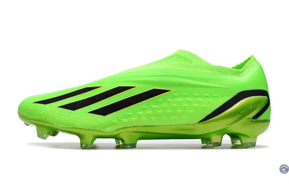X Speedportal Elite Laceless FG Game Data - Vert/Noir/Jaune