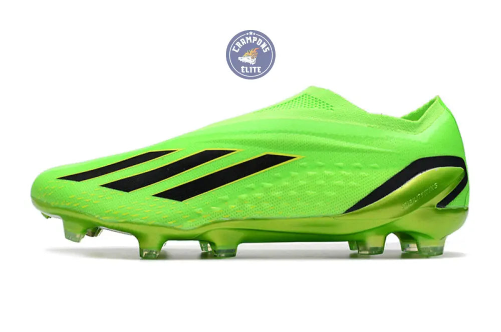X Speedportal Elite Laceless FG Game Data - Vert/Noir/Jaune