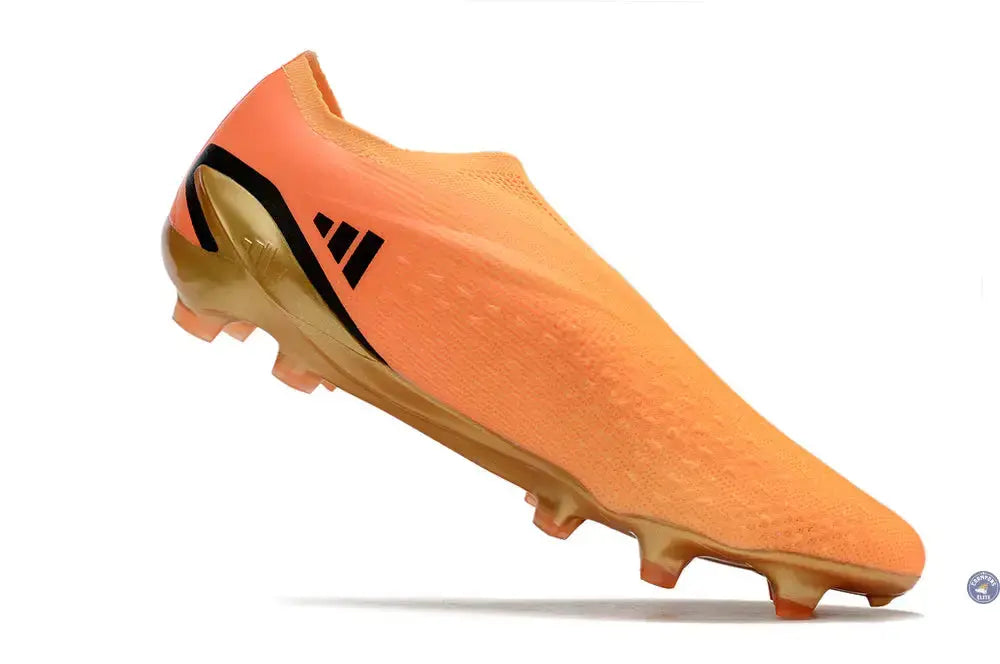 Image of X Speedportal Elite Laceless FG Heatspawn - Doré/Noir/Orange