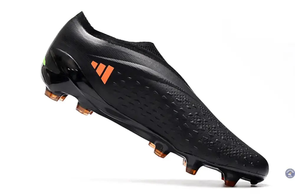 X Speedportal Elite Laceless FG Noir/Orange