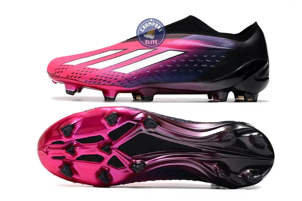 Image of X Speedportal Elite Laceless FG Own Your Football - Rose/Argenté/Noir