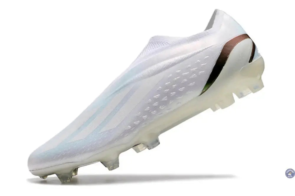 Image of X Speedportal Elite Laceless FG Pearlized - Blanc/Noir