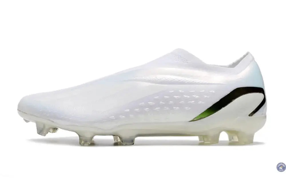 Image of X Speedportal Elite Laceless FG Pearlized - Blanc/Noir