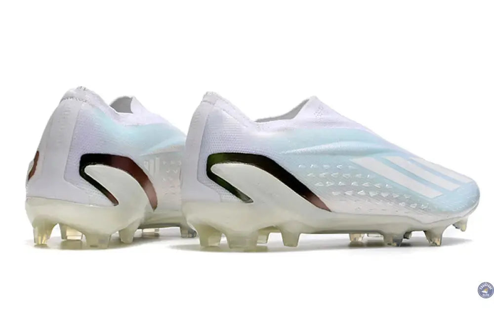 X Speedportal Elite Laceless FG Pearlized - Blanc/Noir