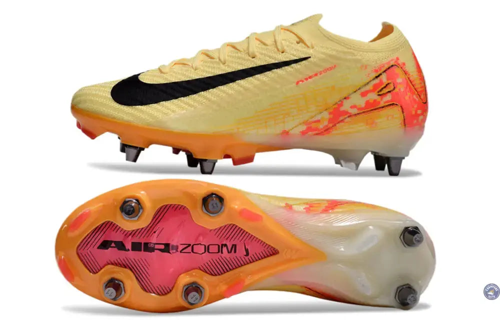 Image of Zoom Mercurial Vapor 16 SG Mbappé Personal Edition - Orange/Bleu